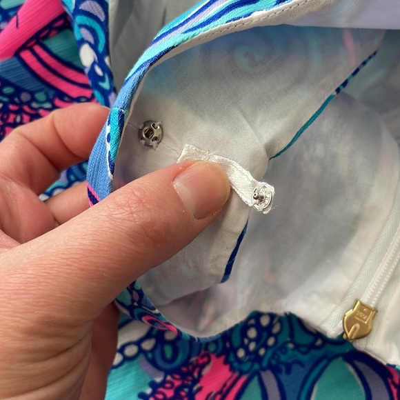 Lilly Pulitzer Abigail Shift Dress Sea Jewels 6 - Picture 6 of 13